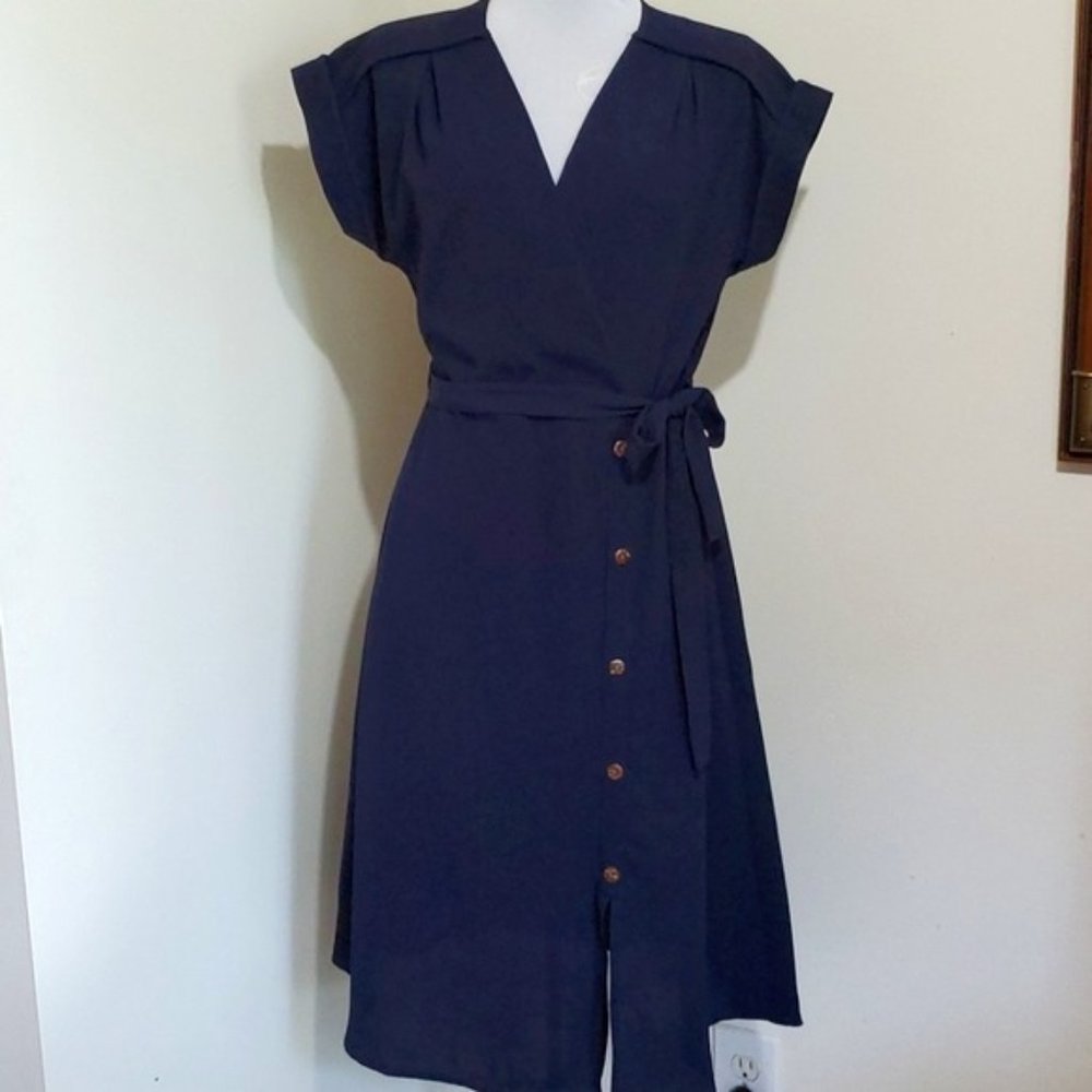 Monteau Navy Blue Dress LG